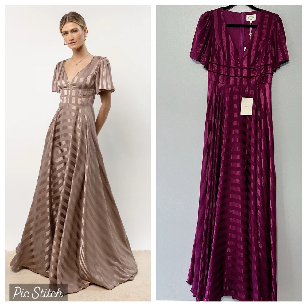 NWT Bohme Rylee Maxi Dress in Wine Size Medium